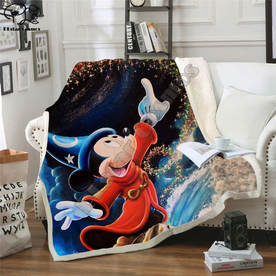 Plstar Cosmos Cartoon Mouse funny Fleece Blanket 3D printed Sherpa Blanket on Bed Home Textiles Dreamlike style-3
Plstar Cosmos Cartoon Mouse funny Fleece Blanket 3D printed Sherpa Blanket on Bed Home Textiles Dreamlike style-3