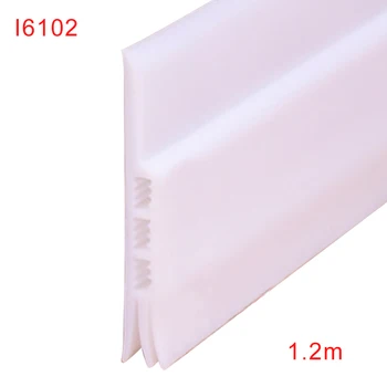 Soft Silicone Sealing Strip Non Toxic Noise Reduction Soundproof Door Draft Stopper Weatherstrip Wind Blocker Bottom Guard
