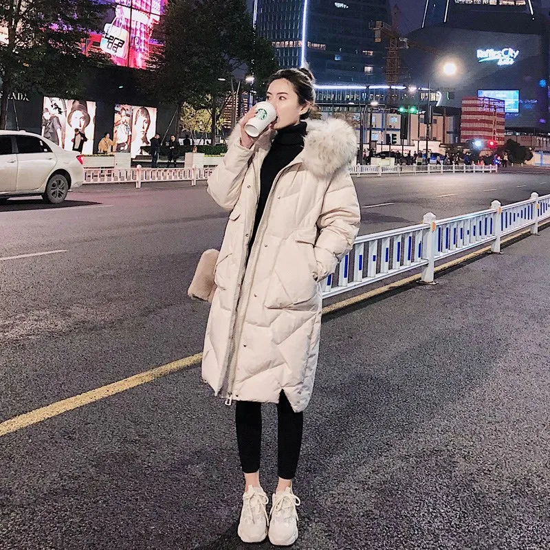Photo Shoot 2019 Winter South Korea Dongdaemun down Jacket Cotton-padded Clothes Women's Mid-length Large Fur Collar Students BF
Photo Shoot 2019 Winter South Korea Dongdaemun down Jacket Cotton-padded Clothes Women's Mid-length Large Fur Collar Students BF