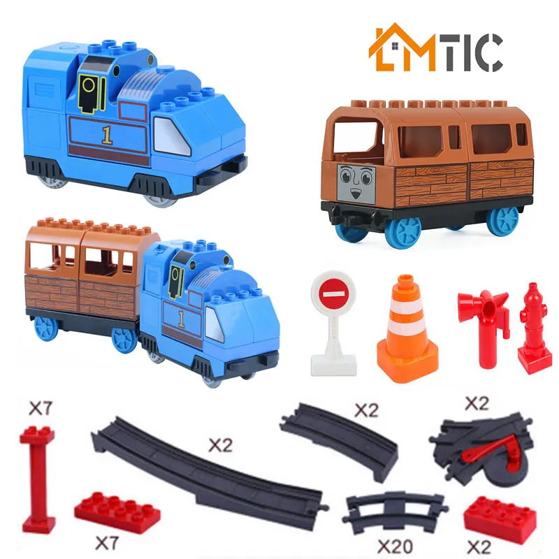 63Pcs Oversized Big Size Duploed Bricks DIY Building Blocks Train Track Set Compatible with Duploeds Toys for Children Gifts
63Pcs Oversized Big Size Duploed Bricks DIY Building Blocks Train Track Set Compatible with Duploeds Toys for Children Gifts
