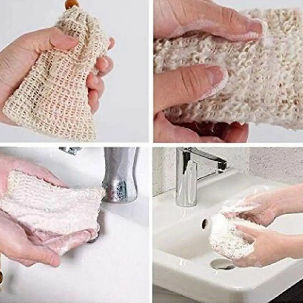 organic linen soap bags