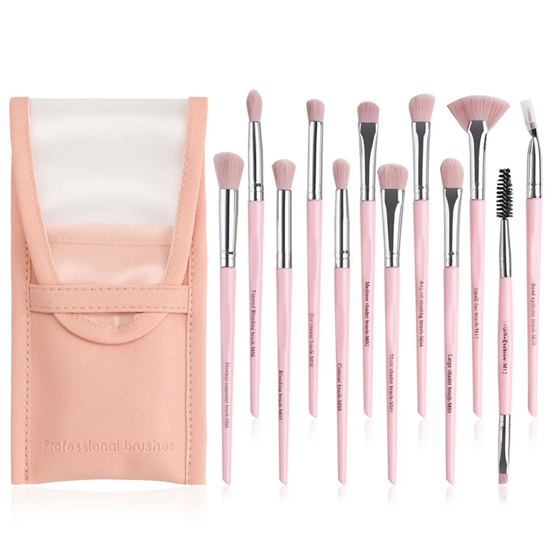 Eye Makeup Brushes Sets 12pcs Eye Brush for Women Beauty Tools Portable Professional Make Up Brush with Cosmetic Bag
Eye Makeup Brushes Sets 12pcs Eye Brush for Women Beauty Tools Portable Professional Make Up Brush with Cosmetic Bag