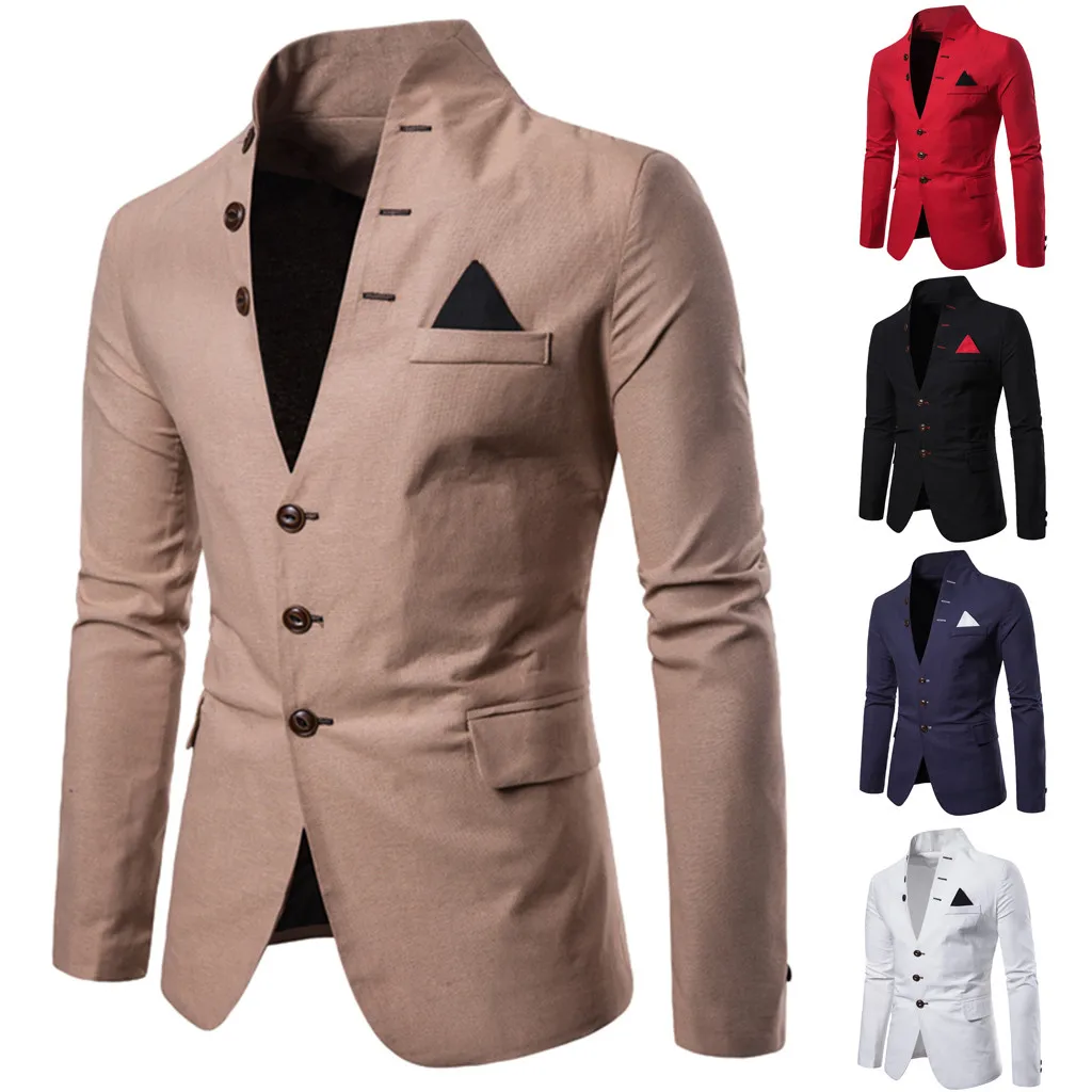 Dropshipping Fashion Men's Casual Solid Long Sleeve Jacket Stand Neck Coat Blazer Prom Dress Women popularfashion style
Dropshipping Fashion Men's Casual Solid Long Sleeve Jacket Stand Neck Coat Blazer Prom Dress Women popularfashion style