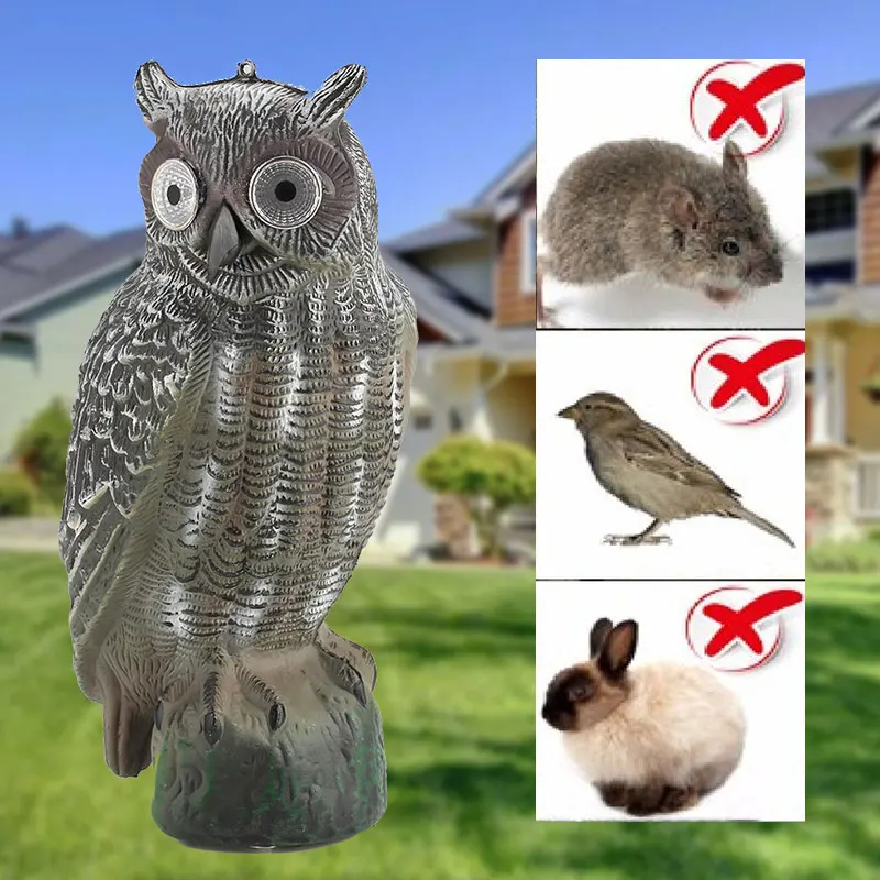 Realistic Creative Tree Solar Energy Scarecrow Garden Owl Decoy Repellent Bird PE Yard Decor Crops From Outdoors Pest Hunting
Realistic Creative Tree Solar Energy Scarecrow Garden Owl Decoy Repellent Bird PE Yard Decor Crops From Outdoors Pest Hunting