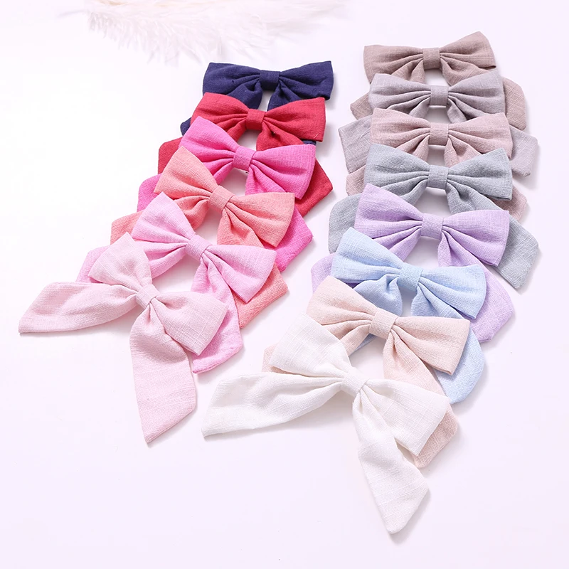 Solid Color Baby Girl Long Bow Hair Pins Infant Hair Accessory Cloth Bows Newborn Headwear Tiara Gift Toddlers Head Clips 
Solid Color Baby Girl Long Bow Hair Pins Infant Hair Accessory Cloth Bows Newborn Headwear Tiara Gift Toddlers Head Clips