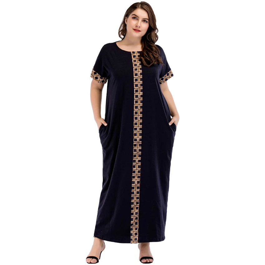 Middle East Muslim Abaya for Woman Plus Size Elegant Islamic Malaysia Kaftan Long Robe Ramadan Patchwork Maxi Kimono Dress
Middle East Muslim Abaya for Woman Plus Size Elegant Islamic Malaysia Kaftan Long Robe Ramadan Patchwork Maxi Kimono Dress