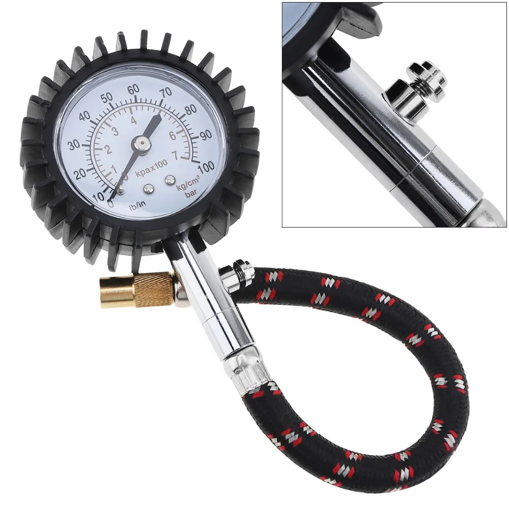 UNIT YD-6026Accurate Auto Car Tire Pressure Gauge Meter Automobile Tyre Air Pressure gauge Dial Meter Vehicle Tester 0-100 psi
UNIT YD-6026Accurate Auto Car Tire Pressure Gauge Meter Automobile Tyre Air Pressure gauge Dial Meter Vehicle Tester 0-100 psi
