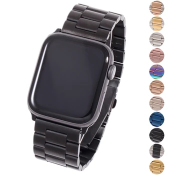 Band For Apple Watch 5 4 3 2 42mm 38mm 44mm 40mm Metal Stainless Steel Watchband Bracelet Strap for iWatch Series accessories
Band For Apple Watch 5 4 3 2 42mm 38mm 44mm 40mm Metal Stainless Steel Watchband Bracelet Strap for iWatch Series accessories