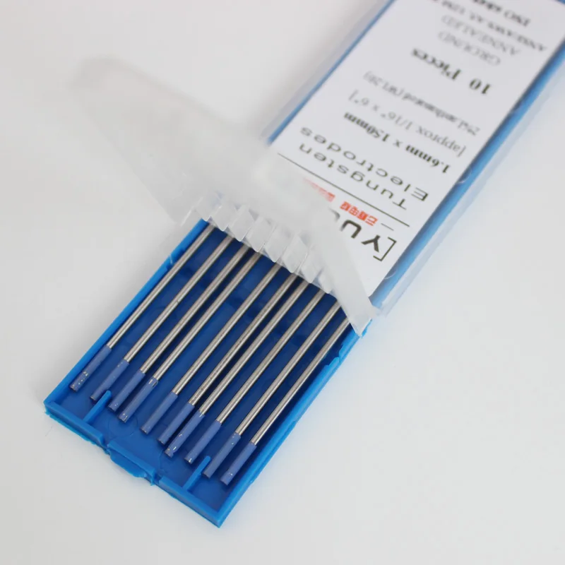 Wholesale drop shipping 1.6mm X 150mm 2% Lanthanated WL20 Blue tip TIG Welding Tungsten Electrode
Wholesale drop shipping 1.6mm X 150mm 2% Lanthanated WL20 Blue tip TIG Welding Tungsten Electrode