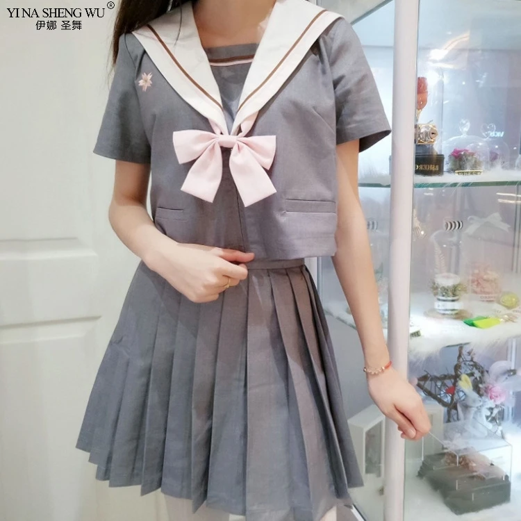 Japanese Korean Style School JK Uniform Girls Sakura Embroideried 2020 Spring High School Women Novelty Sailor Suits Uniforms
Japanese Korean Style School JK Uniform Girls Sakura Embroideried 2020 Spring High School Women Novelty Sailor Suits Uniforms