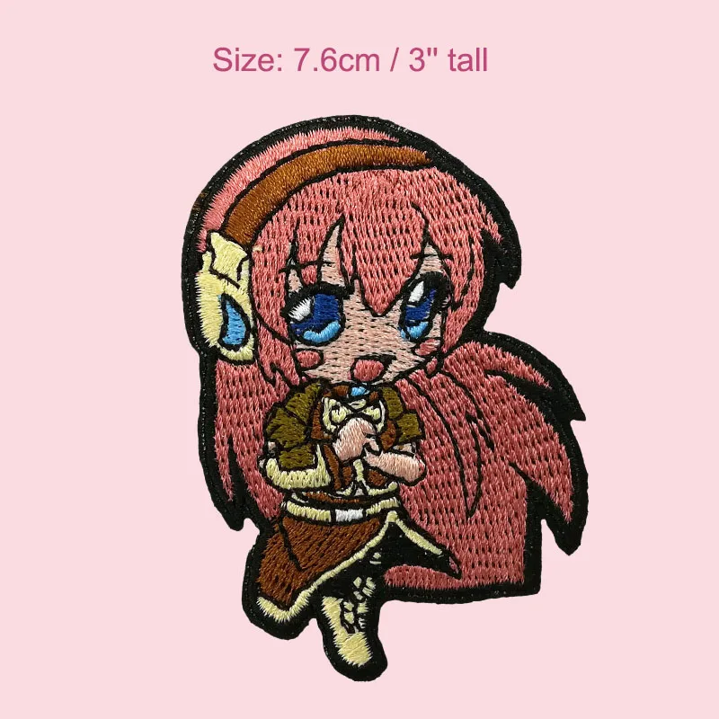 Hatsune Miku Luka Embroidered Iron On Patches Anime Figure Doll Cute Kawaii Girl Applique
Hatsune Miku Luka Embroidered Iron On Patches Anime Figure Doll Cute Kawaii Girl Applique