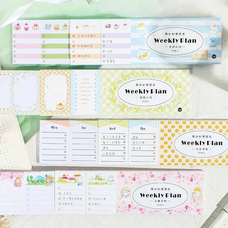 Infeelme Weekly Schedule Tearable Notebook Floated Small Dream Series Note Single Portable Notebook 30 4-
Infeelme Weekly Schedule Tearable Notebook Floated Small Dream Series Note Single Portable Notebook 30 4-