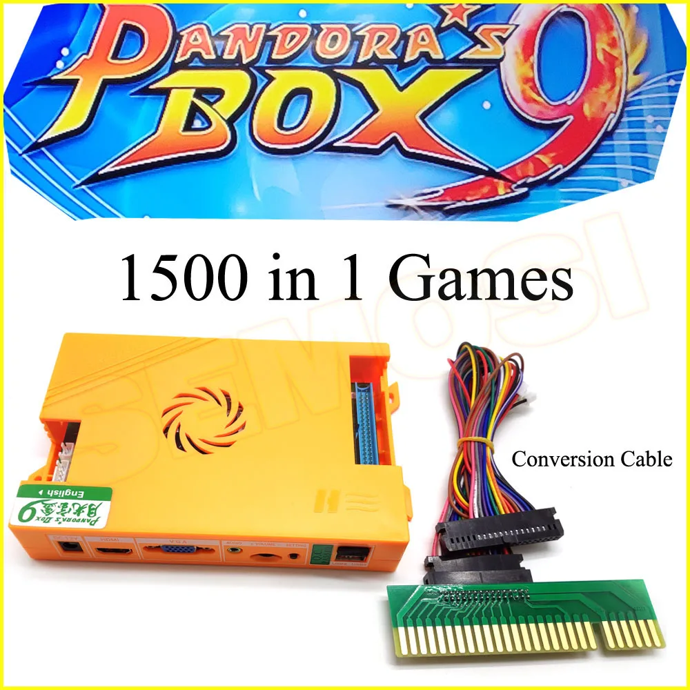 Игровая приставка Pandora's Box 9 1500 В 1 печатная плата для аркадных игр поддержка