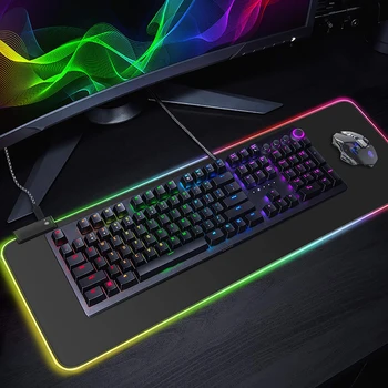 Rainbow RGB Large Mouse Pad Anti-slip Keyboard Desk Mat PC Computer Gaming Mousepad for CS GO LOL World of Warcraft Dota PUBG
Rainbow RGB Large Mouse Pad Anti-slip Keyboard Desk Mat PC Computer Gaming Mousepad for CS GO LOL World of Warcraft Dota PUBG