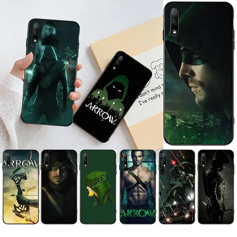 CUTEWANAN American Tv Series Green Arrow Soft Silicone Black Phone Case for Huawei Honor 30 20 10 9 8 8x 8c v30 Lite view pro | Мобильные