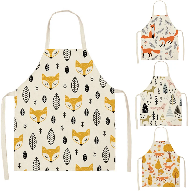 Leaves Fox Cat Pattern Apron Woman Adult Children Bibs Home Cooking Baking Shop Cleaning Apron Kitchen Accessory
Leaves Fox Cat Pattern Apron Woman Adult Children Bibs Home Cooking Baking Shop Cleaning Apron Kitchen Accessory