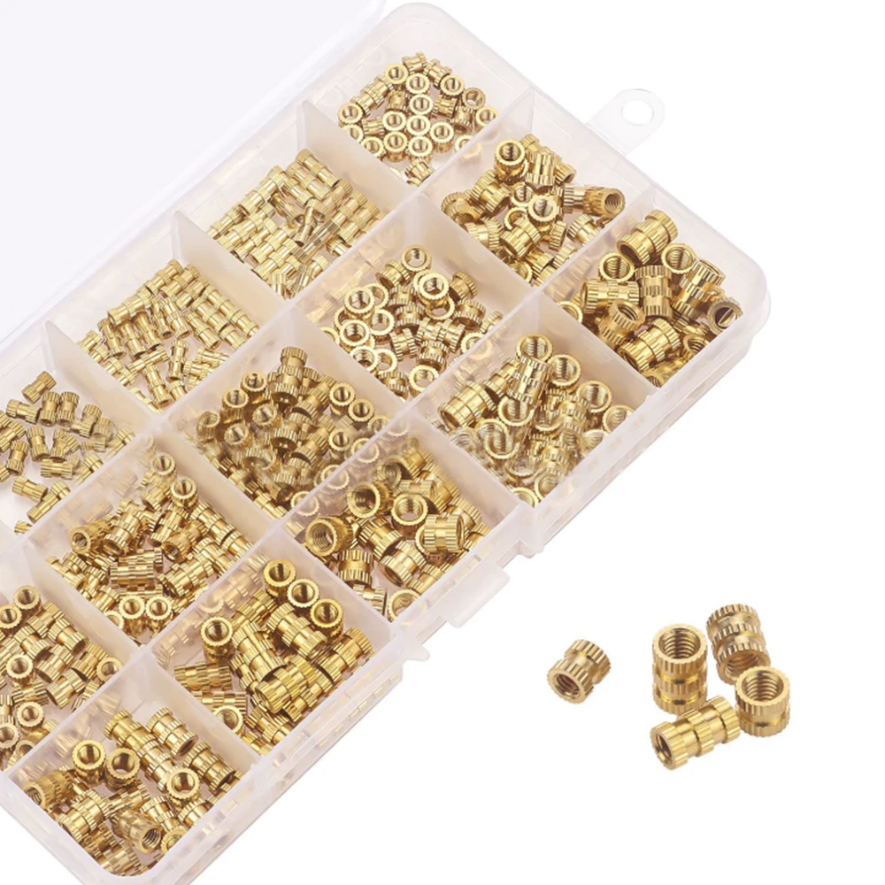 400PCS Nuts M2 M3 M4 M5 Brass Female Thread Knurled Threaded Insert Round Injection Moulding Knurled Nuts Assortment Kit
400PCS Nuts M2 M3 M4 M5 Brass Female Thread Knurled Threaded Insert Round Injection Moulding Knurled Nuts Assortment Kit