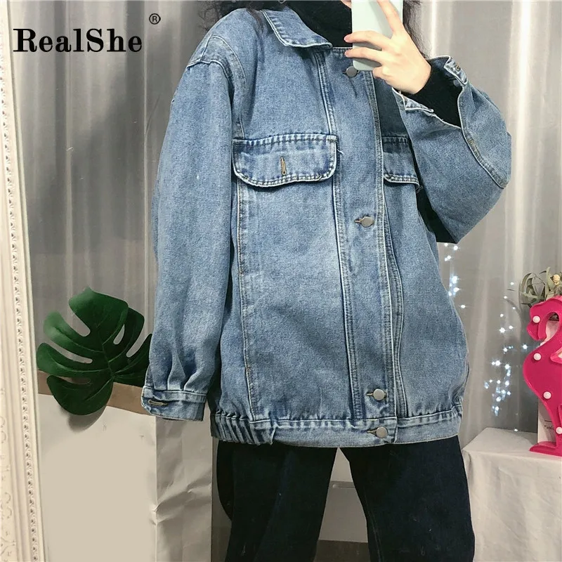 RealShe Denim Jacket With Fur Turn-Down Collar Long Sleeve Buttons Pockets Solid Elegant Jacket Woman Denim Female Jacket
RealShe Denim Jacket With Fur Turn-Down Collar Long Sleeve Buttons Pockets Solid Elegant Jacket Woman Denim Female Jacket