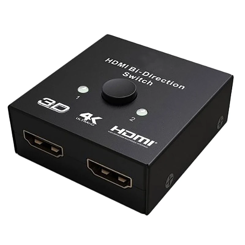 4K HDMI Switch 2 Ports Bi-Directional 1X2 / 2X1 HDMI Switcher Splitter Supports Ultra HD 4K 1080P 3D HDR HDCP for PS4 Xbox HDTV
4K HDMI Switch 2 Ports Bi-Directional 1X2 / 2X1 HDMI Switcher Splitter Supports Ultra HD 4K 1080P 3D HDR HDCP for PS4 Xbox HDTV