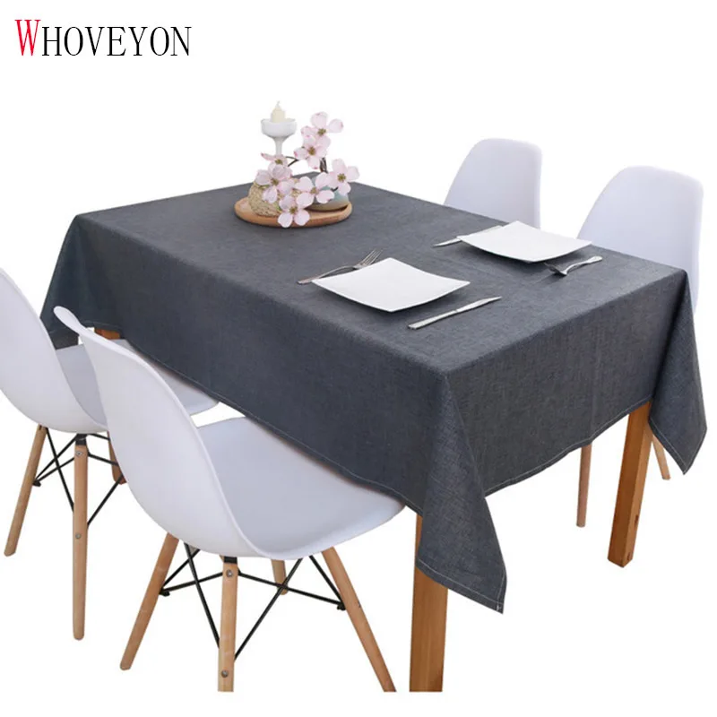 WHOVEYON Solid Color Linen Tablecloth Kitchen Table Waterproof Oilproof Tablecloth Thick Rectangular Table Cover Tea Table Cloth
WHOVEYON Solid Color Linen Tablecloth Kitchen Table Waterproof Oilproof Tablecloth Thick Rectangular Table Cover Tea Table Cloth