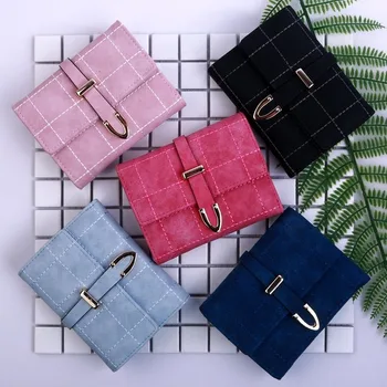 Women's Wallet Solid Color Simple Short Wallet Buckle Matte Leather Multi Card Student Personalized Wallet
Women's Wallet Solid Color Simple Short Wallet Buckle Matte Leather Multi Card Student Personalized Wallet