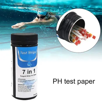 50pcs/bottle Pool Water Test Strips 7 in 1 Water Quality Chemistry Test Strips PH Value Alkalinity Hardness Test Water Quality
50pcs/bottle Pool Water Test Strips 7 in 1 Water Quality Chemistry Test Strips PH Value Alkalinity Hardness Test Water Quality
