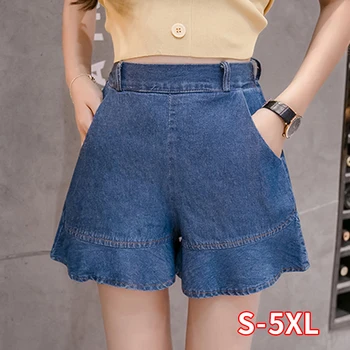 Summer Thin Section Large Size Women's Elastic Waist Denim Shorts Female 100 Kg Casual Thin Shorts
Summer Thin Section Large Size Women's Elastic Waist Denim Shorts Female 100 Kg Casual Thin Shorts