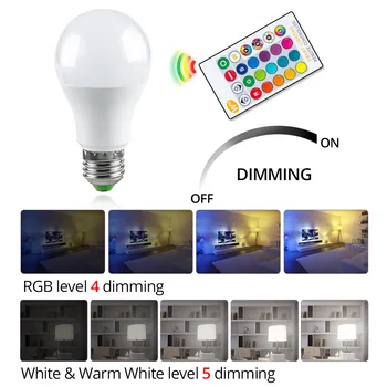 110V 220V E27 RGB RGBW LED Bulb Lights 10W 15W 20W RGB Lampada Changeable Colorful LED Lamp With IR Remote Control+Memory Mode
110V 220V E27 RGB RGBW LED Bulb Lights 10W 15W 20W RGB Lampada Changeable Colorful LED Lamp With IR Remote Control+Memory Mode