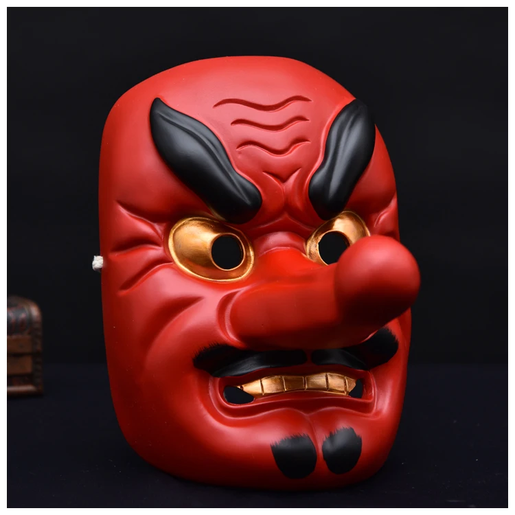 

Japan Wisdom Tengu mask Peking Opera mask dance movie theme wedding party decoration props grade resin mask Collector's Edition