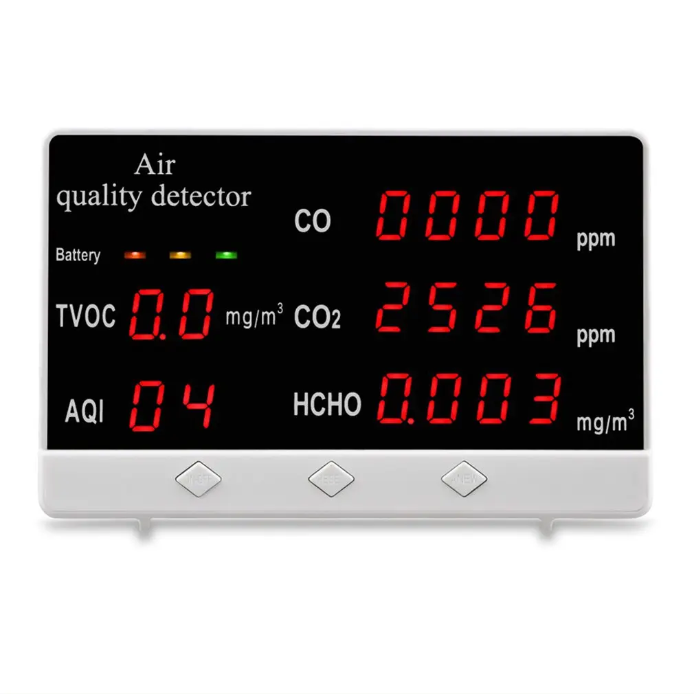 Large screen air quality detector 131CO Formaldehyde detector Carbon dioxide tester 360 minutes long standby
Large screen air quality detector 131CO Formaldehyde detector Carbon dioxide tester 360 minutes long standby