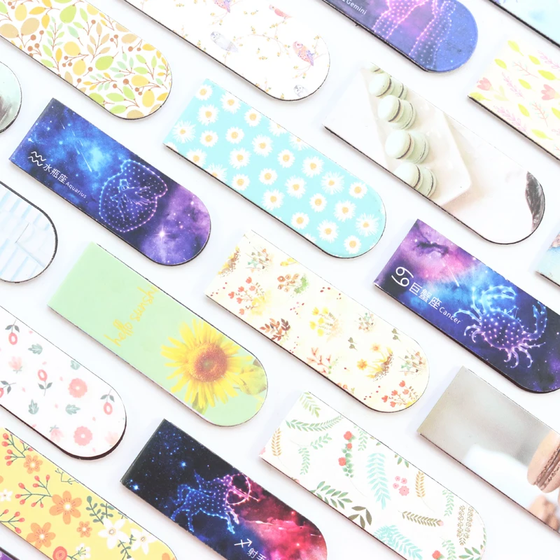 Domikee cute kawaii constellation macaron flower pattern school student magnetic paper bookmarks for book stationery gift 2 pcs
Domikee cute kawaii constellation macaron flower pattern school student magnetic paper bookmarks for book stationery gift 2 pcs