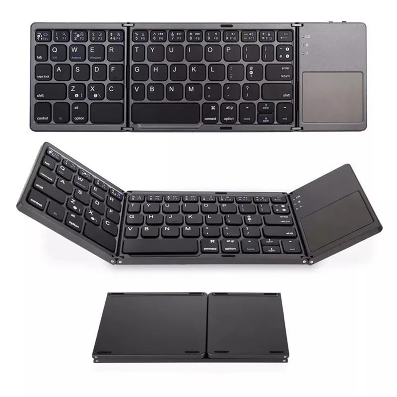 Foldable Mini Lightweight Portable Tri-fold Ultra-thin Bluetooth Keyboard Wireless Bluetooth Touch Keyboard For Ios Android Win
Foldable Mini Lightweight Portable Tri-fold Ultra-thin Bluetooth Keyboard Wireless Bluetooth Touch Keyboard For Ios Android Win