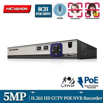 HCVAHDN Face Record Detection 4CH 8CH 5MP 1080P POE NVR Audio Out Security Surveillance Network Video Recorder For POE IP Camera
HCVAHDN Face Record Detection 4CH 8CH 5MP 1080P POE NVR Audio Out Security Surveillance Network Video Recorder For POE IP Camera