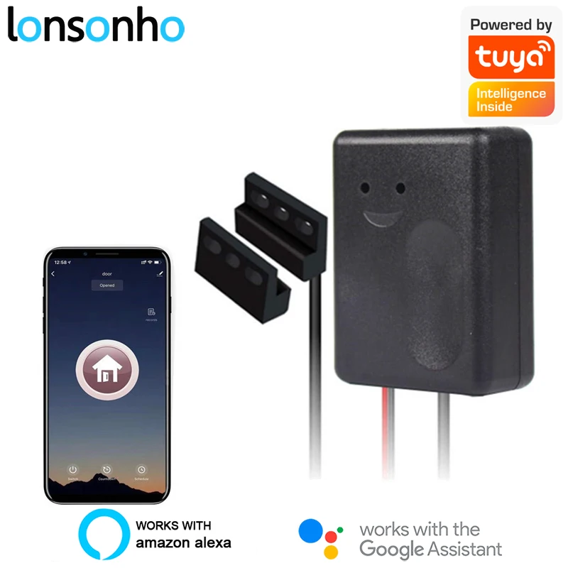 Lonsonho Tuya WiFi Smart Garage Door Opener Switch Wireless Remote Control Compatible Alexa Google Home Smart Home Automation
Lonsonho Tuya WiFi Smart Garage Door Opener Switch Wireless Remote Control Compatible Alexa Google Home Smart Home Automation