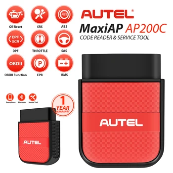 Autel AP200C Wireless OBD2 Scanner, Bluetooth Code Reader + 8 Hot Services ABS Bleed OBD2 Diagnostic Tool OBD 2 Car Repair
Autel AP200C Wireless OBD2 Scanner, Bluetooth Code Reader + 8 Hot Services ABS Bleed OBD2 Diagnostic Tool OBD 2 Car Repair