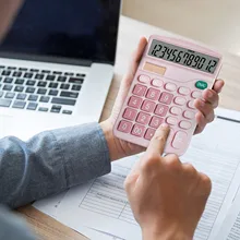 FOR 12 Digit Small Calculator Maths Calculator Kids Calculadora Scientific Pink Financial Accounting Desktop Basic Dual-Power
FOR 12 Digit Small Calculator Maths Calculator Kids Calculadora Scientific Pink Financial Accounting Desktop Basic Dual-Power