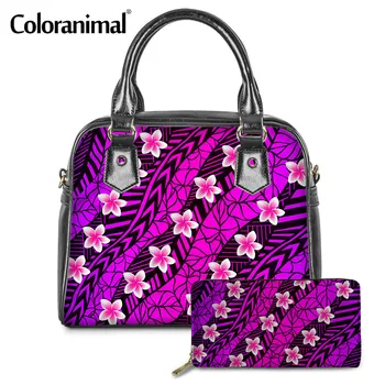 Coloranimal Women PU Tote Shoulder Bag Hawaiian Polynesian Plumeria Print Female Messenger Bag 2Pcs/Set Tote Handbag&Wallet Hot
Coloranimal Women PU Tote Shoulder Bag Hawaiian Polynesian Plumeria Print Female Messenger Bag 2Pcs/Set Tote Handbag&Wallet Hot