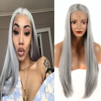Bombshell Grey 13 * 3 Synthetic Lace Lace Front Mesh Long Straight Hair Wig Non-Glue Resistant Heat Resistant Ladies Daily Wig
Bombshell Grey 13 * 3 Synthetic Lace Lace Front Mesh Long Straight Hair Wig Non-Glue Resistant Heat Resistant Ladies Daily Wig