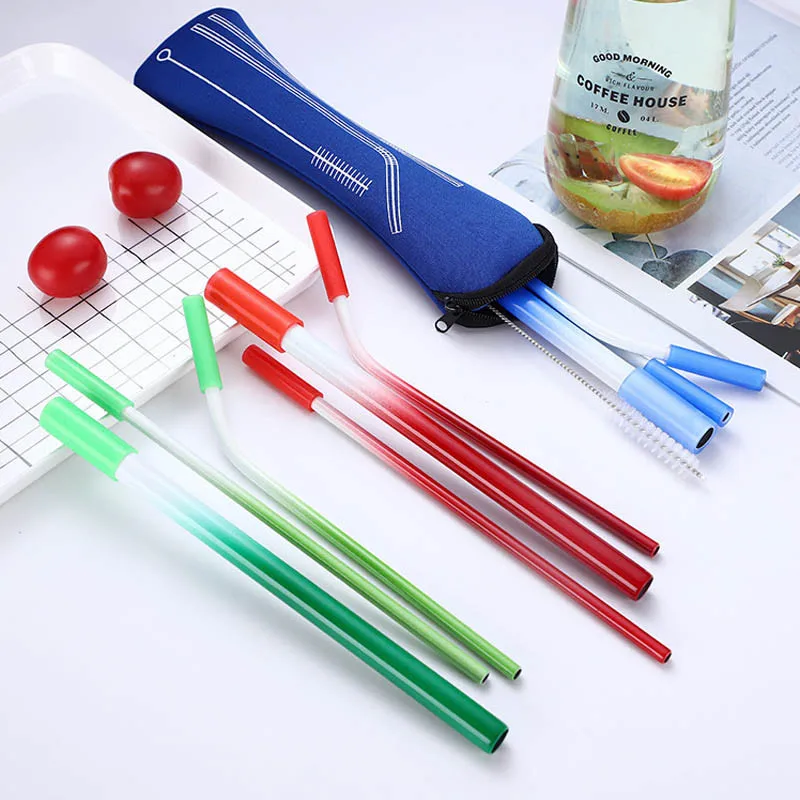 ZOLLOR Bubble Tea Stainless Steel Straw Reusable Drinking Straws Set Curved Metal Straws Bag with Brush For Smoothies Juice Tea
ZOLLOR Bubble Tea Stainless Steel Straw Reusable Drinking Straws Set Curved Metal Straws Bag with Brush For Smoothies Juice Tea