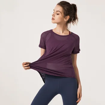 Cross-border 2019 new solid color breathable wear back fork lady short-sleeved T-shirt
Cross-border 2019 new solid color breathable wear back fork lady short-sleeved T-shirt