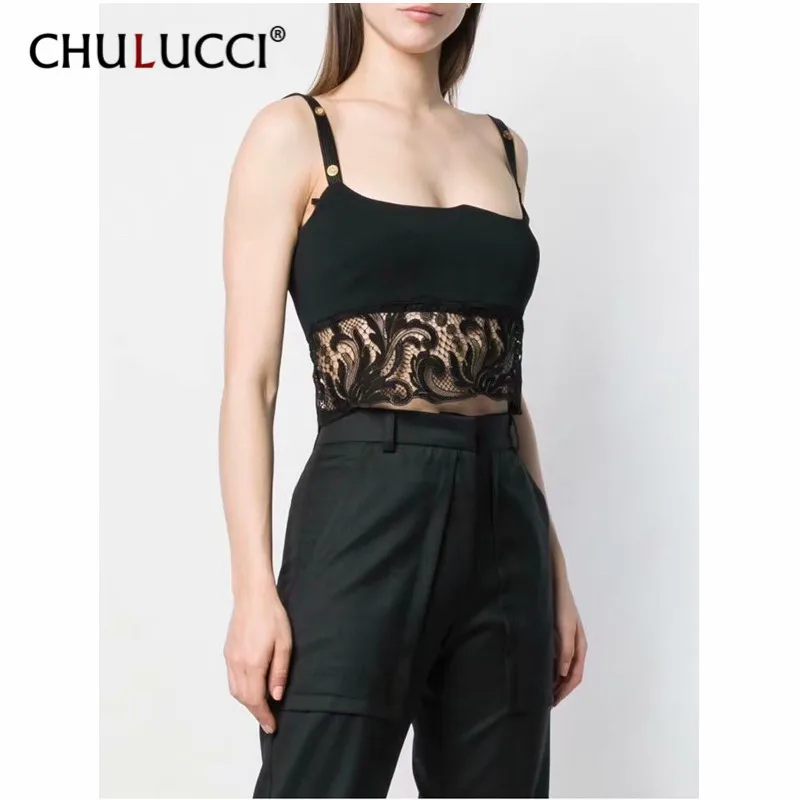 8.25 CHULUCCI Women Sexy Lace patchwork Crop Tops Black tanks Halter Tank camis Ladies Tops
8.25 CHULUCCI Women Sexy Lace patchwork Crop Tops Black tanks Halter Tank camis Ladies Tops