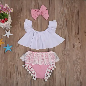 2020 Pudcoco Infant Clothing Off the shoulder Top + Lace Bloomers with Headband 3pcs Set Baby Girl Summer Outfits Clothes
2020 Pudcoco Infant Clothing Off the shoulder Top + Lace Bloomers with Headband 3pcs Set Baby Girl Summer Outfits Clothes