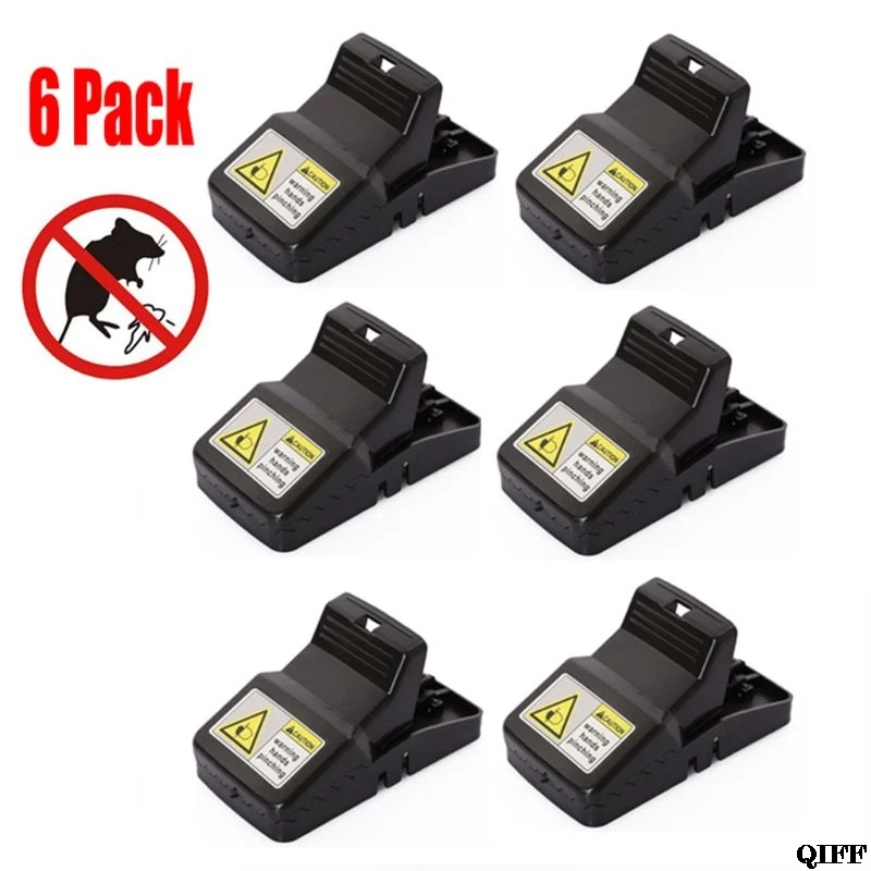 Mouse Rats Trap, Reusable Rats Mice Trap That Work Human Power Mouse Killer Mouse Catcher Safe for Families and Pet, 6 Pack