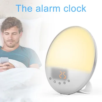 Wake Up Light Sunrise Sunset Simulation Nature Sounds Sleeping Light Wake Up Alarm Clock Light with FM Radio 6 Colors Light
Wake Up Light Sunrise Sunset Simulation Nature Sounds Sleeping Light Wake Up Alarm Clock Light with FM Radio 6 Colors Light