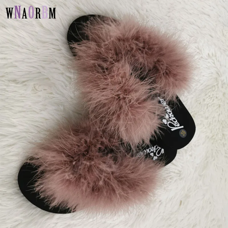 New 2020 ostrich feather slippers ladies slippers soft and comfortable color matching flat flip-flops
New 2020 ostrich feather slippers ladies slippers soft and comfortable color matching flat flip-flops