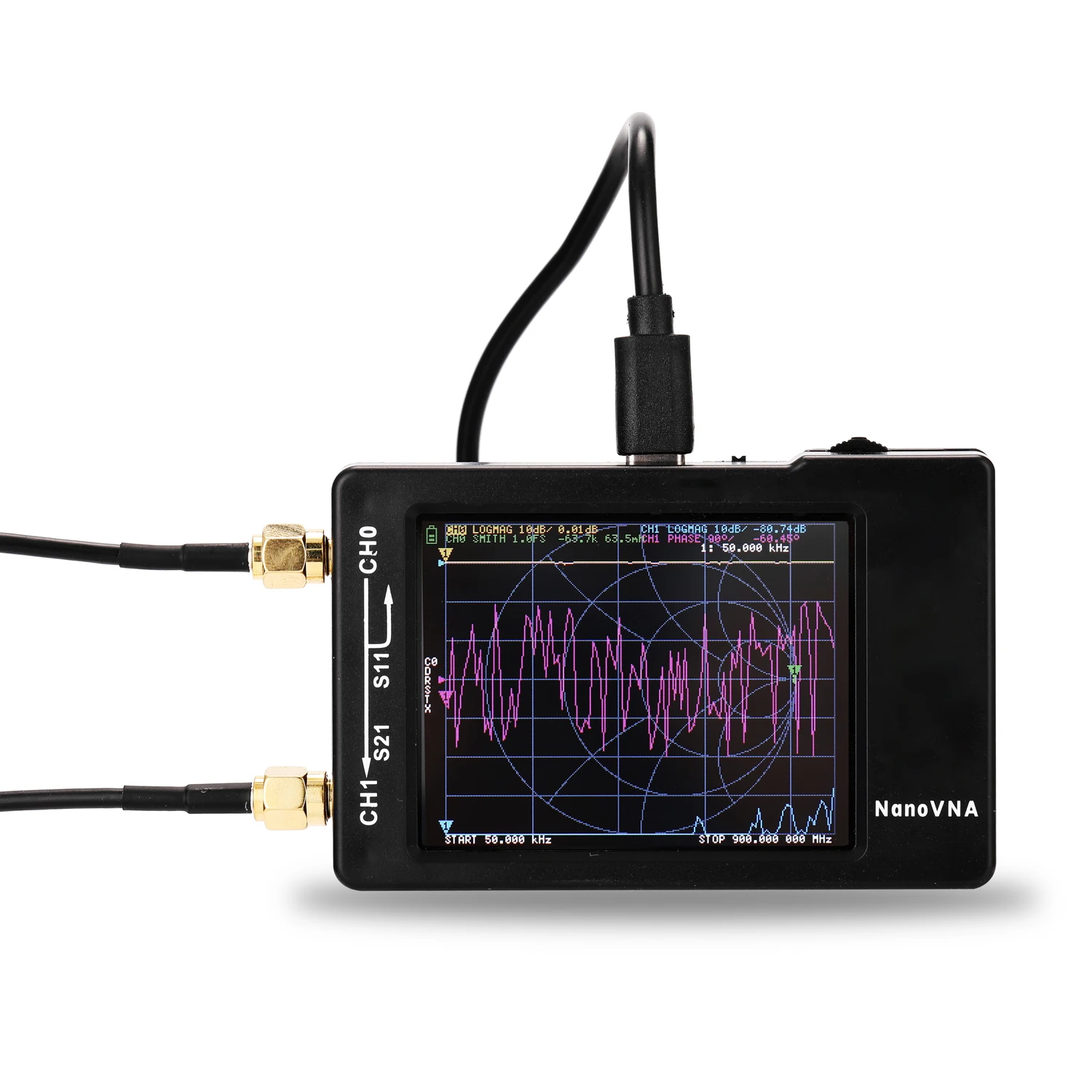 NanoVNA 50KHz-900MHz Vector Network Analyzer Digital Touching Screen Shortwave MF HF VHF UHF Antenna Analyzer Standing Wave
NanoVNA 50KHz-900MHz Vector Network Analyzer Digital Touching Screen Shortwave MF HF VHF UHF Antenna Analyzer Standing Wave