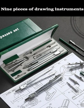 Drawing compasses 9 and 23 piece set professional construction machinery stainless steel drawing compass extension arm 
Drawing compasses 9 and 23 piece set professional construction machinery stainless steel drawing compass extension arm