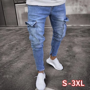 Skinny Jeans Fashion Hiphop Jeans Men Ripped Hole Jeans With Knee Pocket SlimCasual Trousers Male High Qulity Jeans Men Pencil
Skinny Jeans Fashion Hiphop Jeans Men Ripped Hole Jeans With Knee Pocket SlimCasual Trousers Male High Qulity Jeans Men Pencil