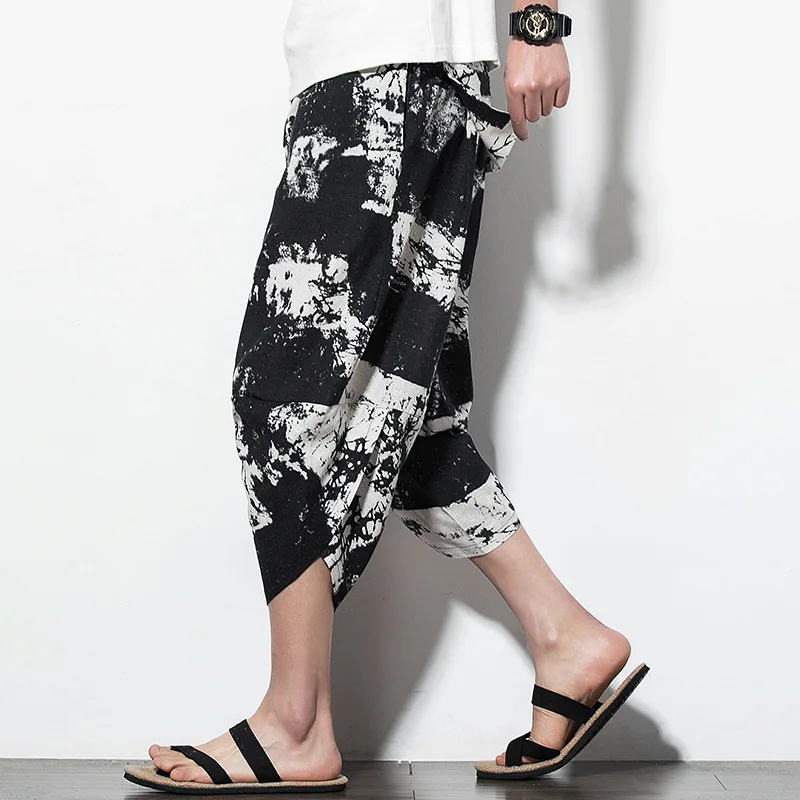 2019 Chinese-style Summer New Style Men Cotton Linen Flower Baggy Pants Capri Pants Large Size Printed Harem Pants
2019 Chinese-style Summer New Style Men Cotton Linen Flower Baggy Pants Capri Pants Large Size Printed Harem Pants