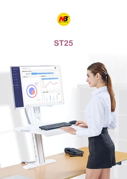 NB ST25 Desk Clamping Ergonomic Computer Sit Stand Workstation 22-32 inch Monitor Mount Bracket with Keyboard Plate Laptop Stand
NB ST25 Desk Clamping Ergonomic Computer Sit Stand Workstation 22-32 inch Monitor Mount Bracket with Keyboard Plate Laptop Stand
